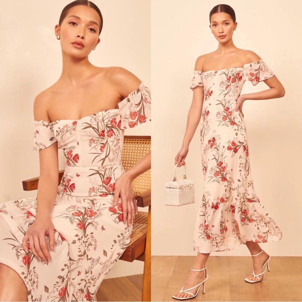 Reformation Butterfly Midi Dress, Like New